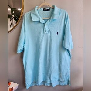 Polo Ralph Lauren light blue mens shirt LT 100% cotton